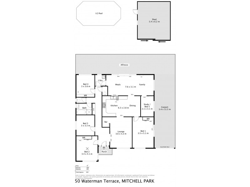 50 Waterman Terrace, Mitchell Park SA 5043 Floorplan