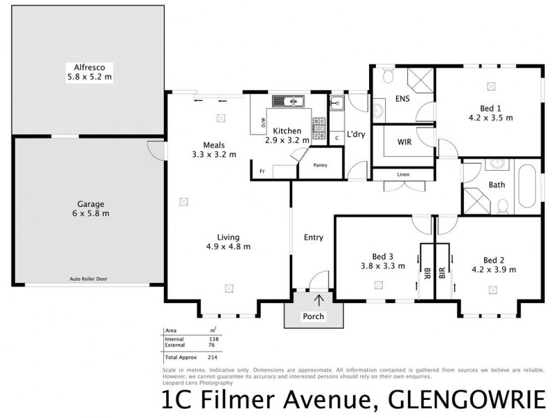 1c Filmer Avenue, Glengowrie SA 5044 Floorplan
