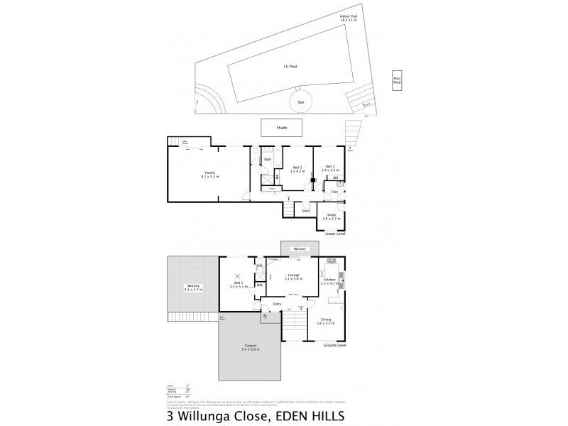 3 Willunga Close, Eden Hills SA 5050 Floorplan