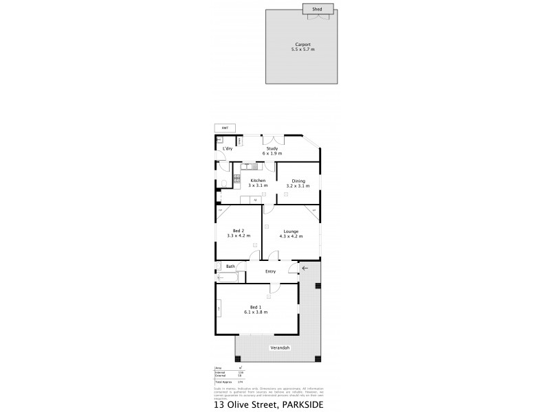 13 Olive Street, Parkside SA 5063 Floorplan