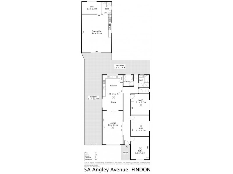 5A Angley Avenue, Findon SA 5023 Floorplan