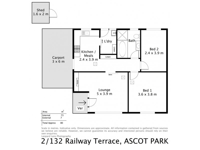2/132 Railway Terrace, Ascot Park SA 5043 Floorplan