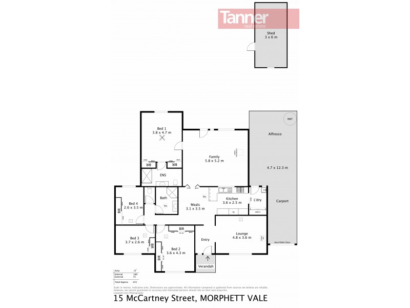 15 McCartney Street, Morphett Vale SA 5162 Floorplan