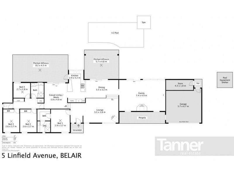 5 Linfield Avenue, Belair SA 5052 Floorplan