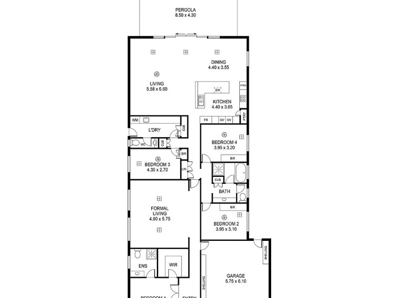 1 Lynmouth Avenue, North Brighton SA 5048 Floorplan