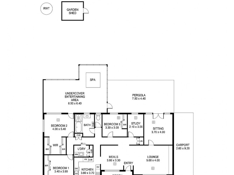 305 Shepherds Hill Road, Eden Hills SA 5050 Floorplan