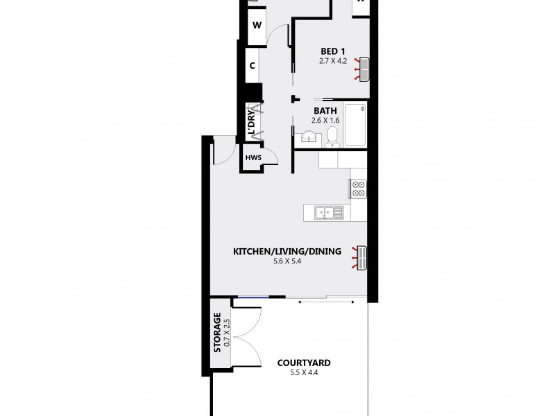 4/3 Alexander Lane, Marden SA 5070 Floorplan
