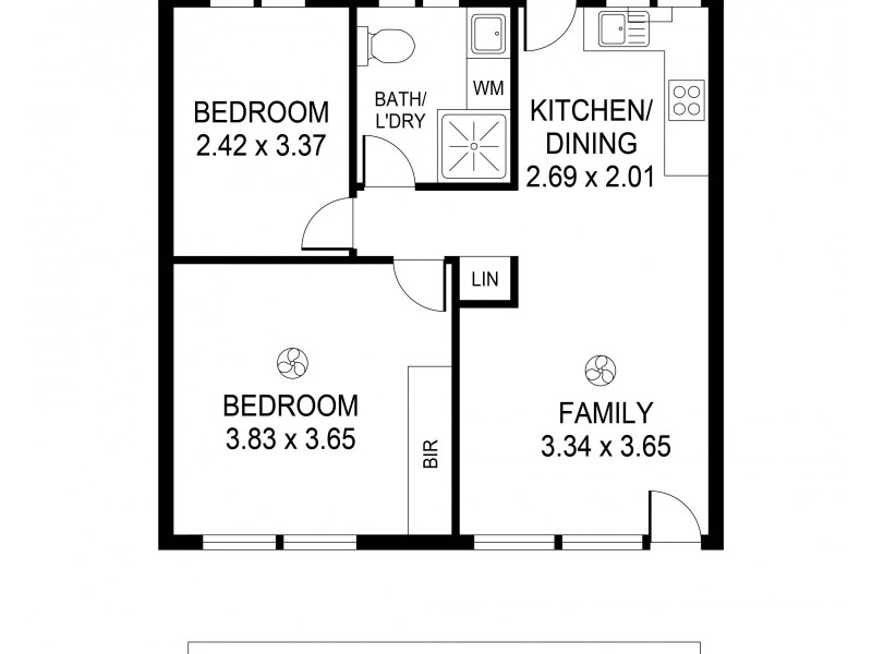2/49 Welland Ave, Welland SA 5007 Floorplan