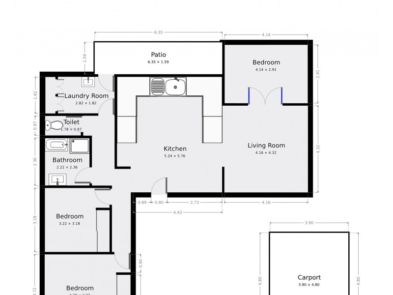 2/95 Hume Street, Echuca VIC 3564 Floorplan
