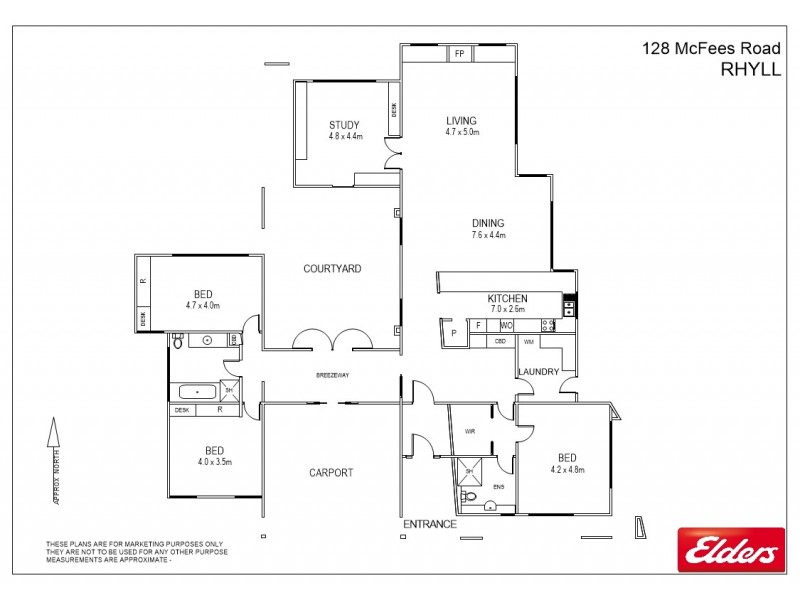 128 McFees Road, Rhyll VIC 3923 Floorplan