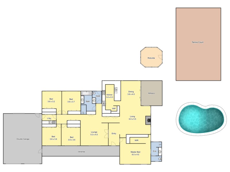 11 Edgewater Road, Kialla VIC 3631 Floorplan
