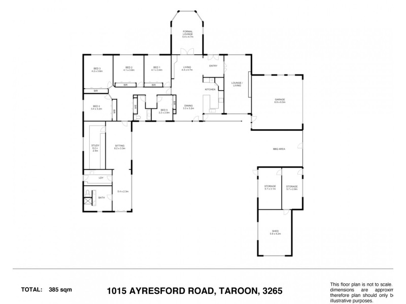 1015 Ayresford Road, Taroon via, Warrnambool VIC 3280 Floorplan