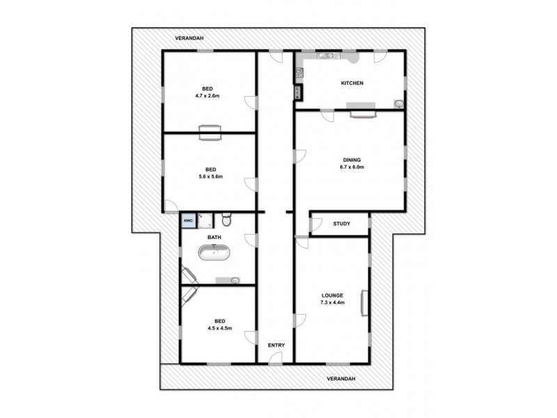 679 Lake Mokoan Road, Chesney Vale VIC 3725 Floorplan