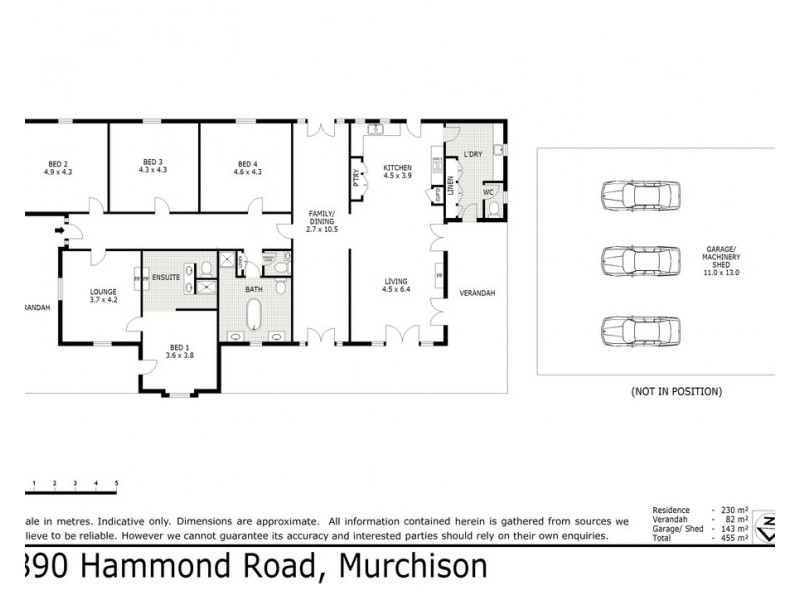 890 Hammond Road, Murchison VIC 3610 Floorplan