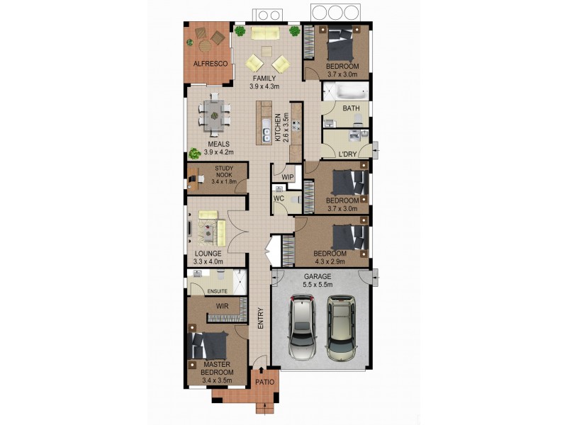 7 Starke Street, Spring Farm NSW 2570 Floorplan