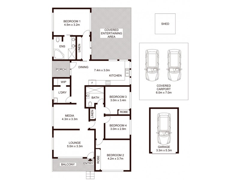 6 GALVIN STREET, Elderslie NSW 2570 Floorplan