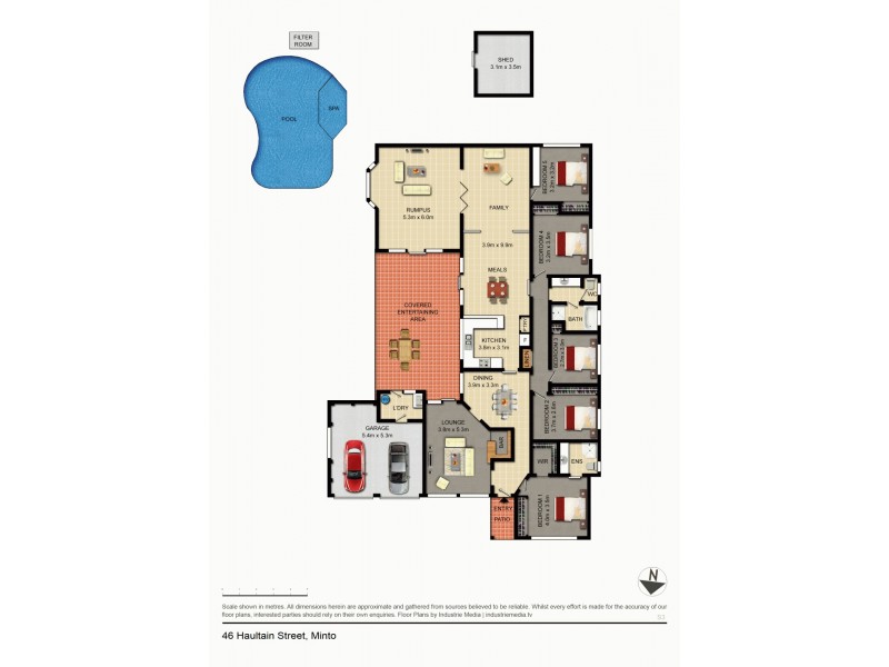46 Haultain Street, Minto NSW 2566 Floorplan