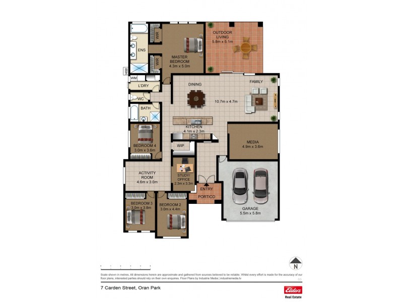 7 Carden Street, Oran Park NSW 2570 Floorplan