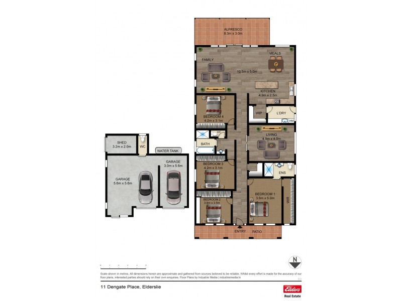 11 Dengate Close, Elderslie NSW 2570 Floorplan