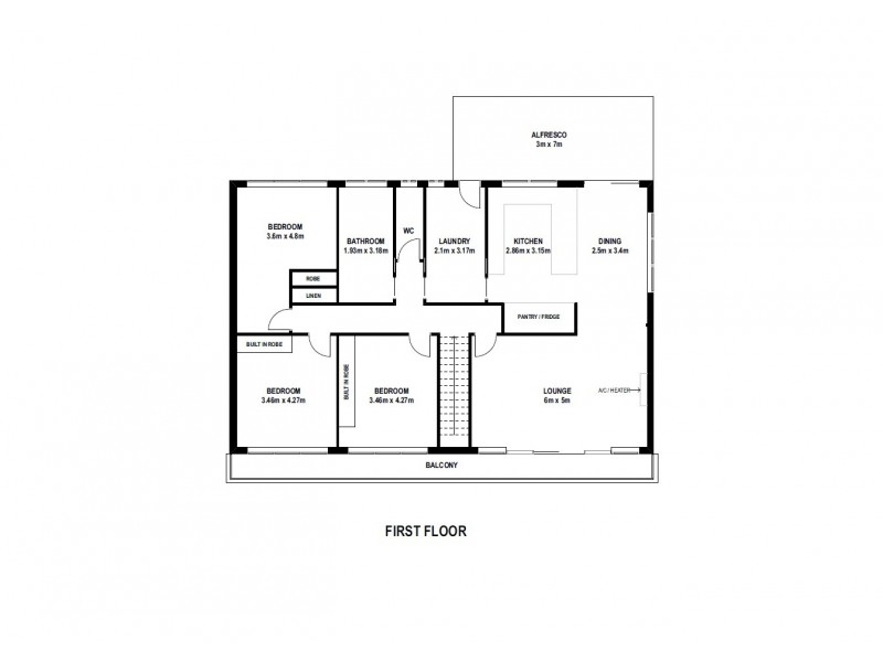 125 West Park Grove, Park Grove TAS 7320 Floorplan