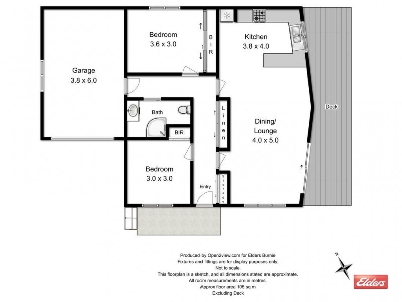2/6 Fagan Drive, Downlands TAS 7320 Floorplan