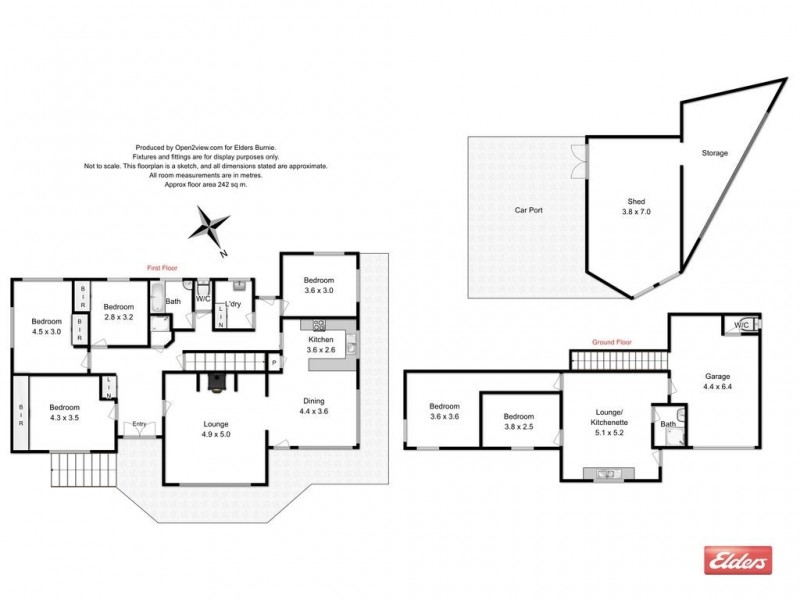 1 Bay Street, Parklands TAS 7320 Floorplan