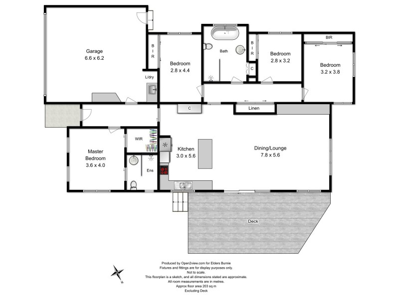 4 Shepton Close, Cooee TAS 7320 Floorplan