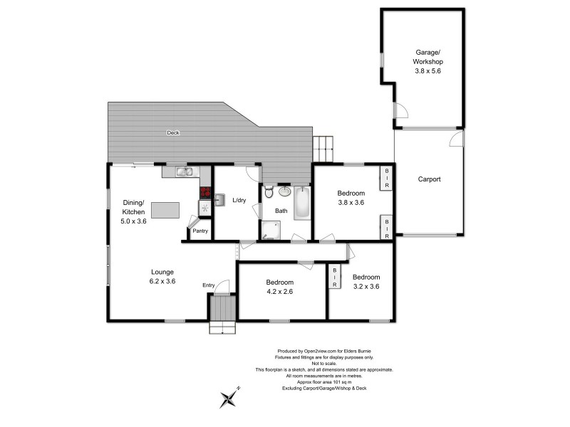 18 Wattle Place, Rosebery TAS 7470 Floorplan