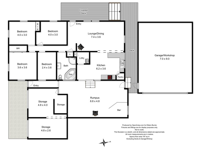 7 Acacia Court, Rosebery TAS 7470 Floorplan