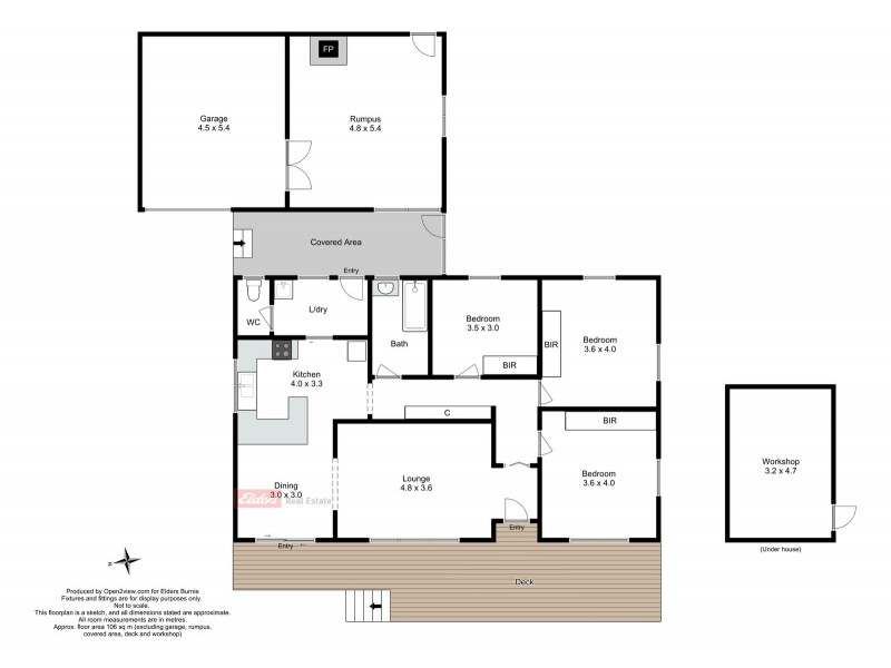 6 Old Cam Road, Somerset TAS 7322 Floorplan