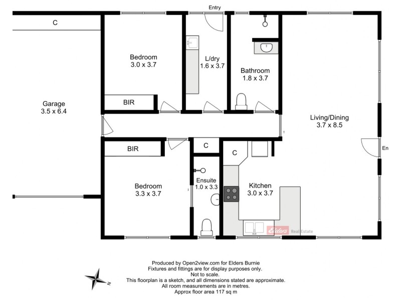 5/119 View Road, Park Grove TAS 7320 Floorplan