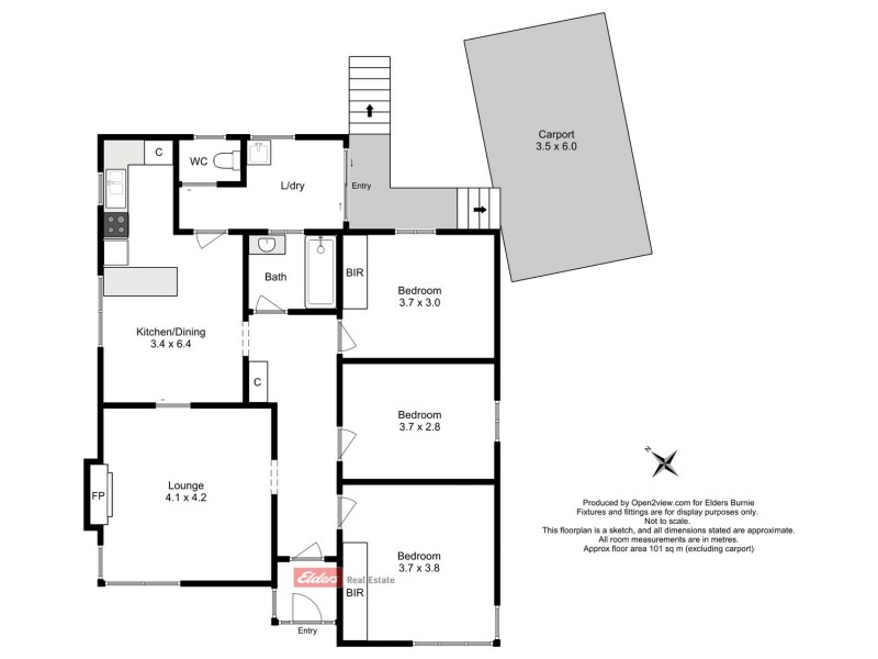 16 Tattersall Street, Montello TAS 7320 Floorplan