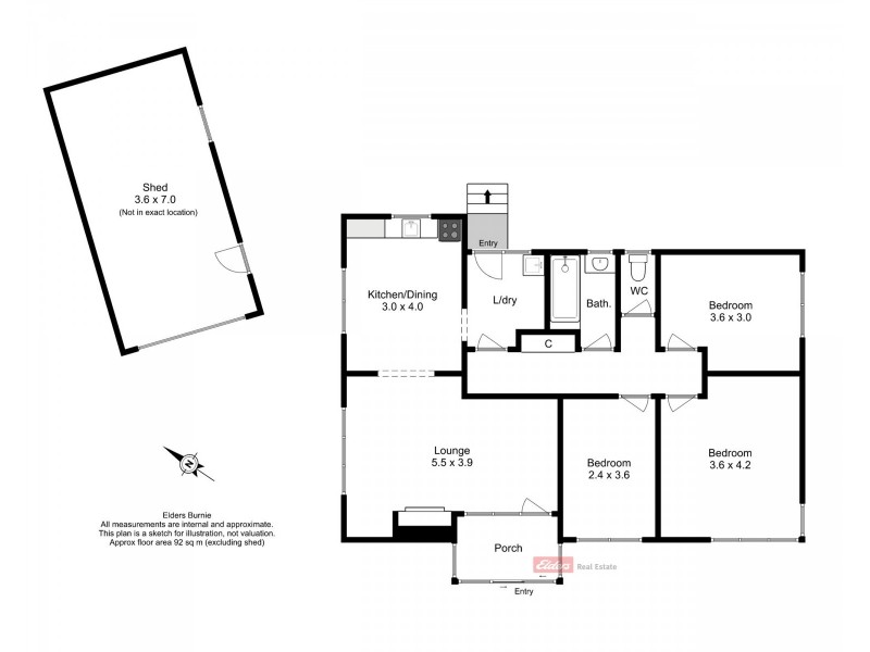 92 Collins Street, Brooklyn TAS 7320 Floorplan