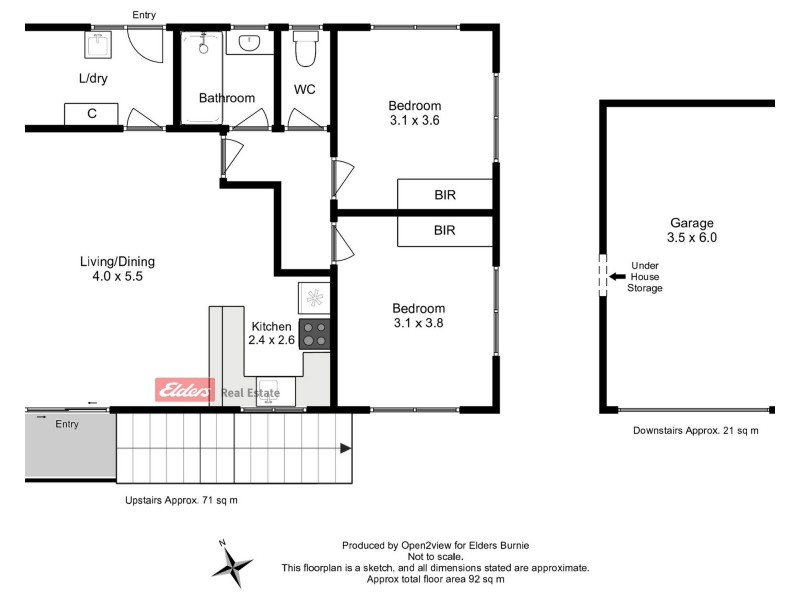 1/61 Manuka Drive, Romaine TAS 7320 Floorplan