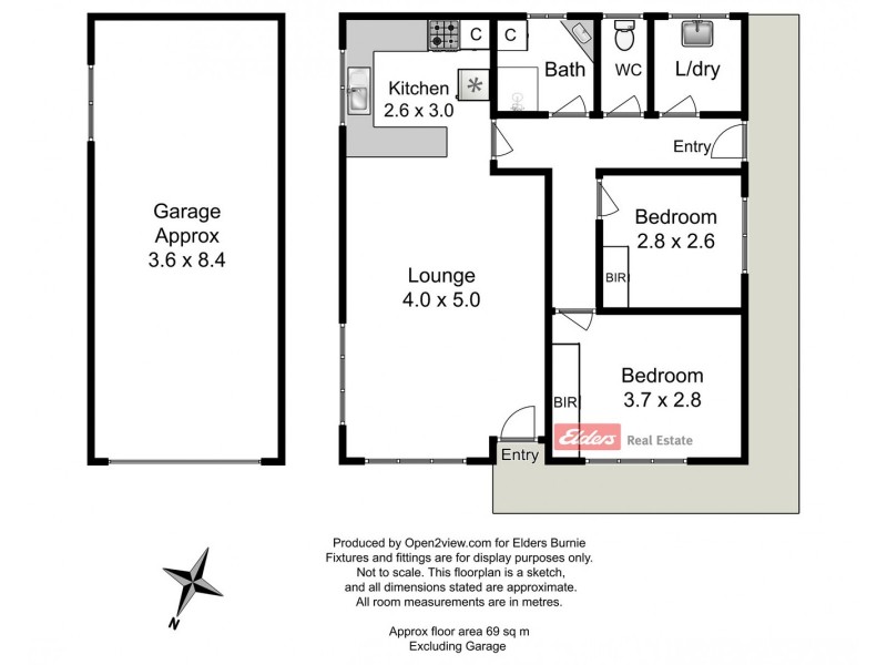 Unit 1/2 Studholme Street, South Burnie TAS 7320 Floorplan