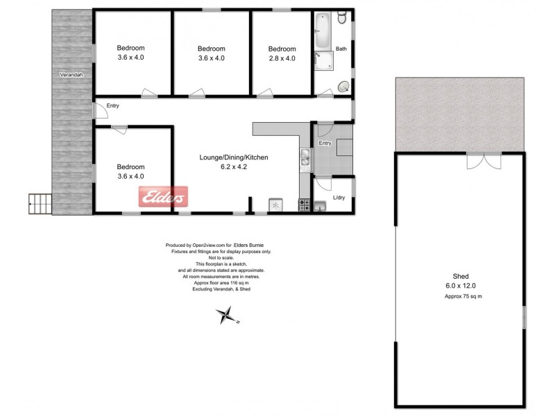 3 Evans Street, Rosebery TAS 7470 Floorplan