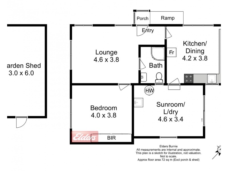 1/12 George Street, Wynyard TAS 7325 Floorplan