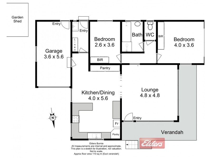 2/37 Thorne Street, Upper Burnie TAS 7320 Floorplan
