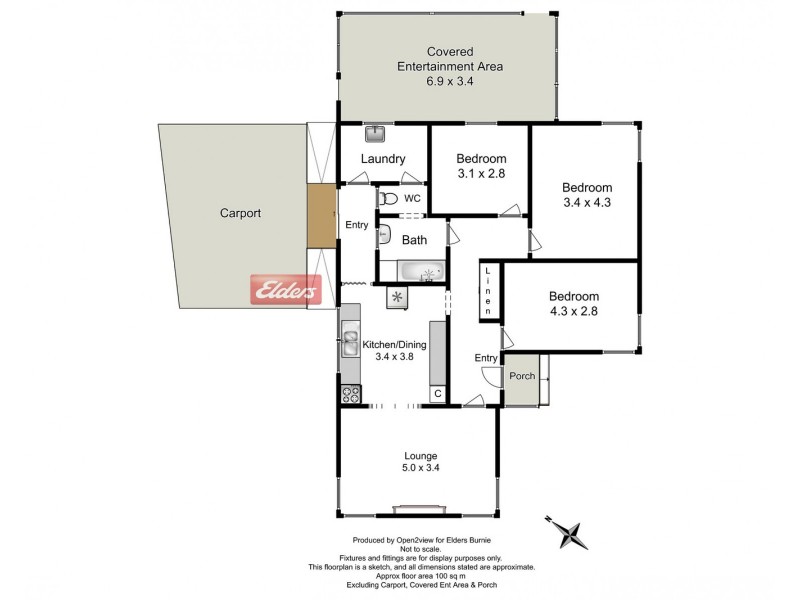 4 Oates Street, Montello TAS 7320 Floorplan