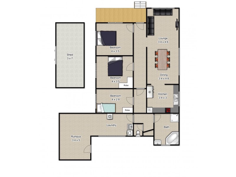 93 Main Street, Zeehan TAS 7469 Floorplan