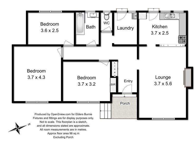 44 Studholme Street, South Burnie TAS 7320 Floorplan