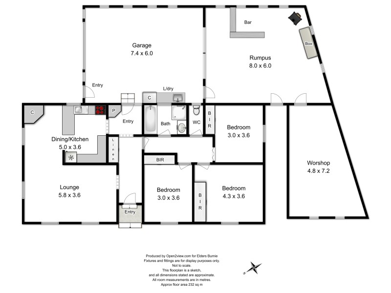 2 Acacia Court, Rosebery TAS 7470 Floorplan