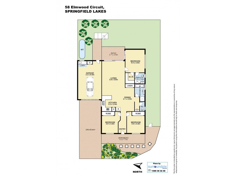 58 Elmwood Circuit, Springfield Lakes QLD 4300 Floorplan
