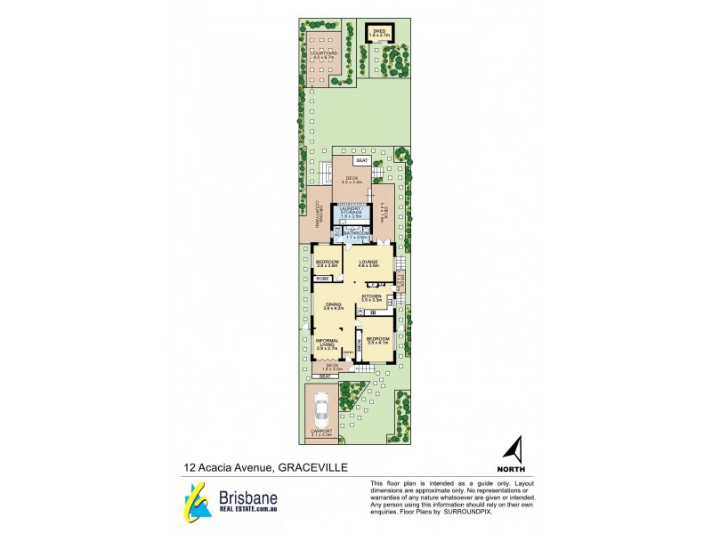 12 Acacia Ave, Graceville QLD 4075 Floorplan
