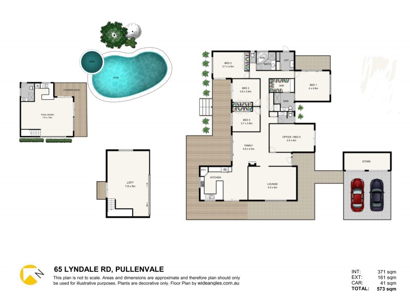 65 Lyndale Rd, Pullenvale QLD 4069 Floorplan