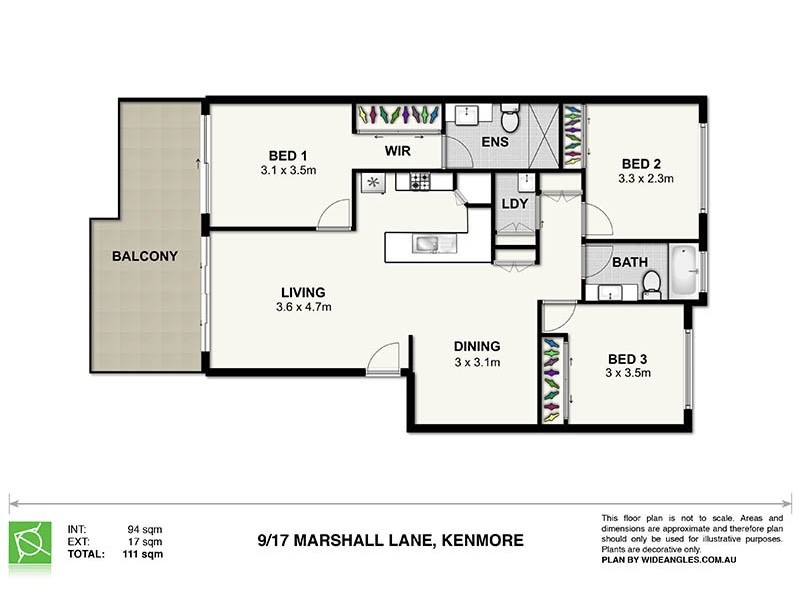 9/17 Marshall Lane, Kenmore QLD 4069 Floorplan