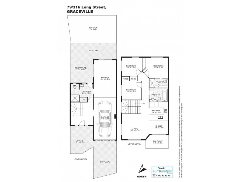 79/316 Long St East, Graceville QLD 4075 Floorplan