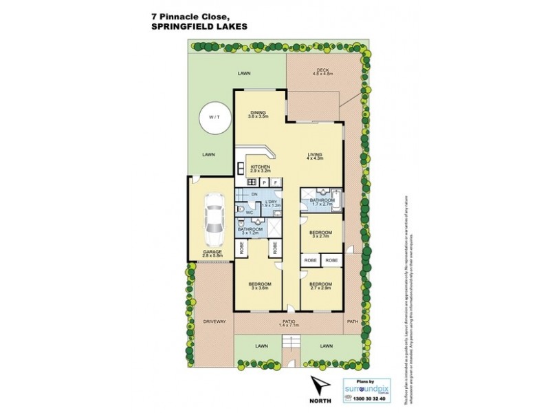 7 Pinnacle Cl, Springfield Lakes QLD 4300 Floorplan