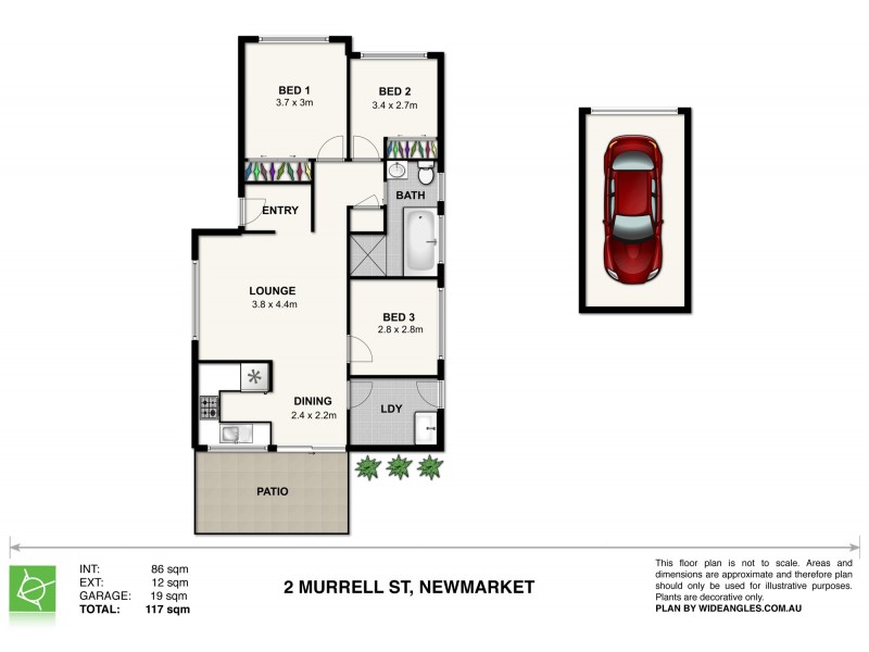 2 Murrell Street, Newmarket QLD 4051 Floorplan