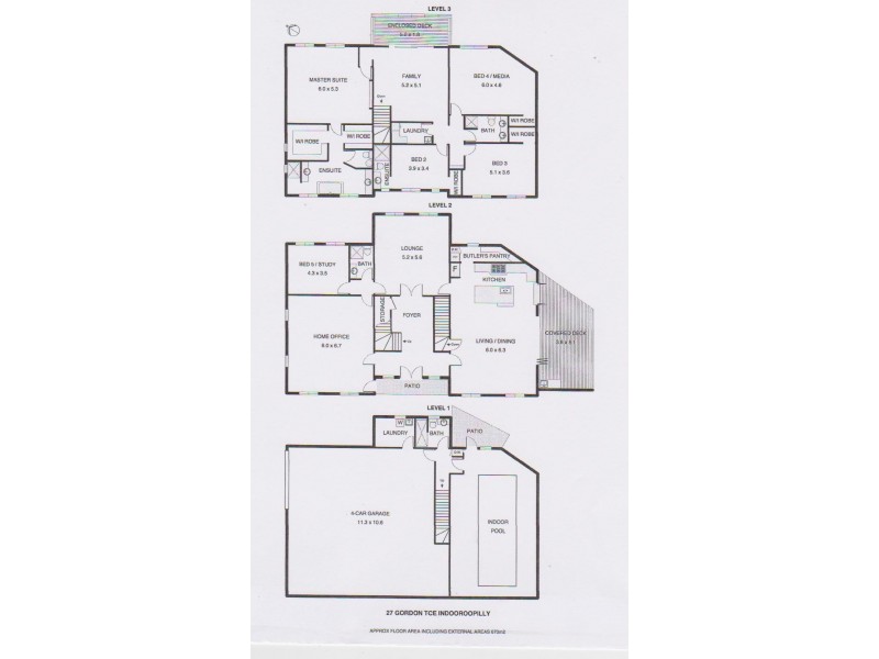 27 Gordon Tce, Indooroopilly QLD 4068 Floorplan